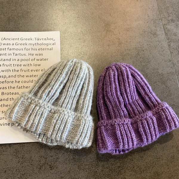 Kötött női sapka-sima modell