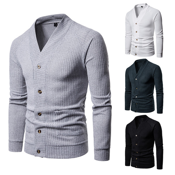 Ležerni muški kardigan s dugmadima