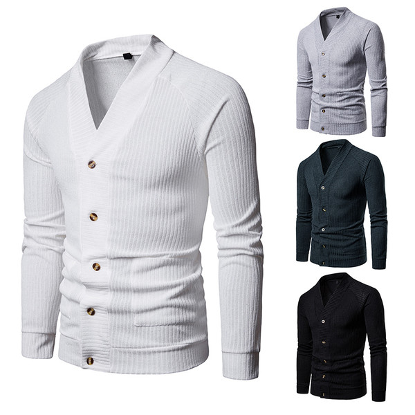 Ležerni muški kardigan s dugmadima