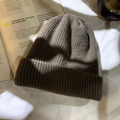 Női gyapjú sapka-sima modell