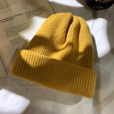 Női gyapjú sapka-sima modell