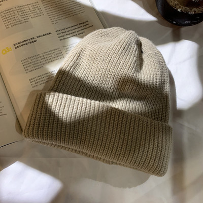 Női gyapjú sapka-sima modell