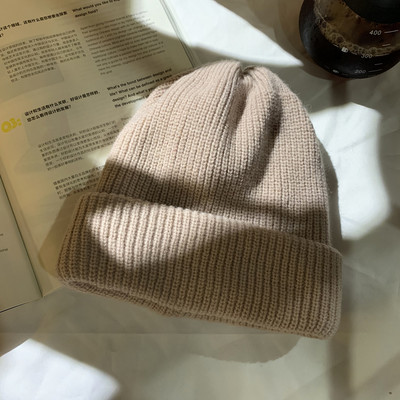 Női gyapjú sapka-sima modell