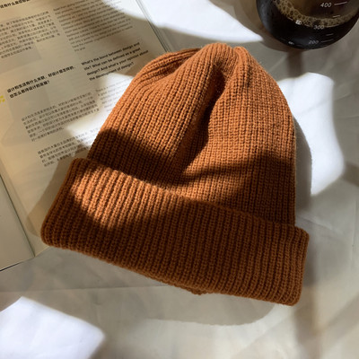 Női gyapjú sapka-sima modell