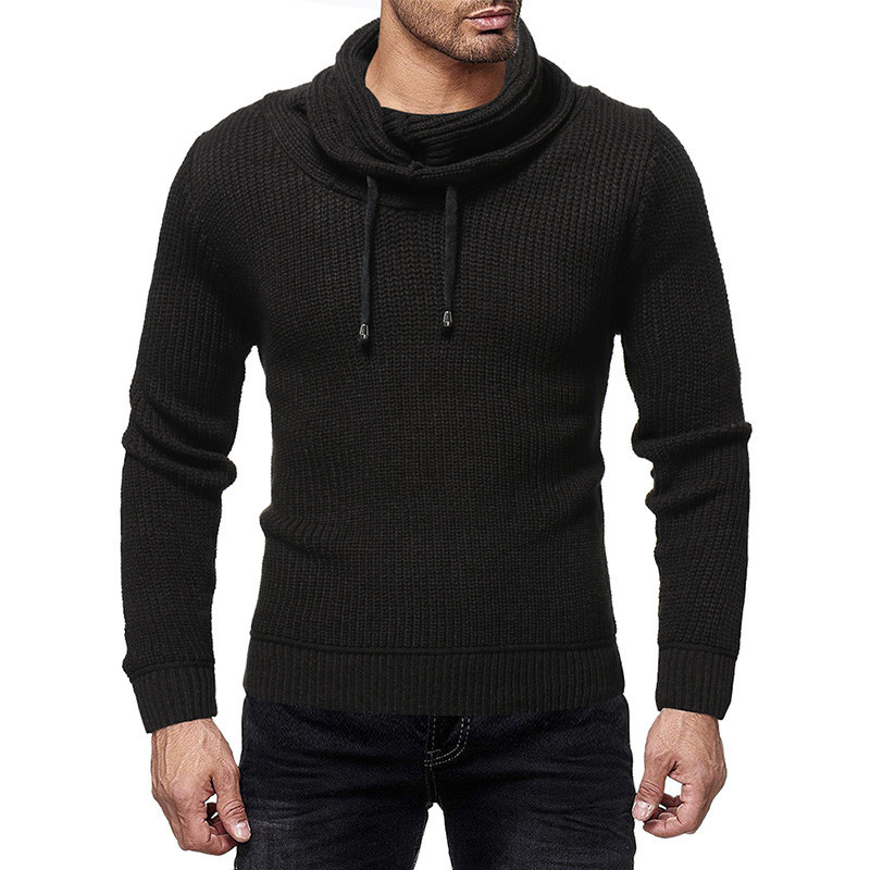 Μοντέρνο ανδρικό πουλόβερ μοντέλο με κορδόνια