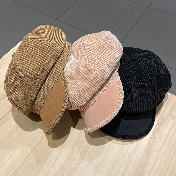 Női kordbársony sapka napellenzővel