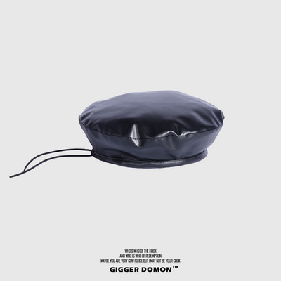 Καπέλο από eco δέρμα unisex μοντέλο