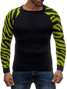 Aktuális férfi testreszabott pulóver állatmintával