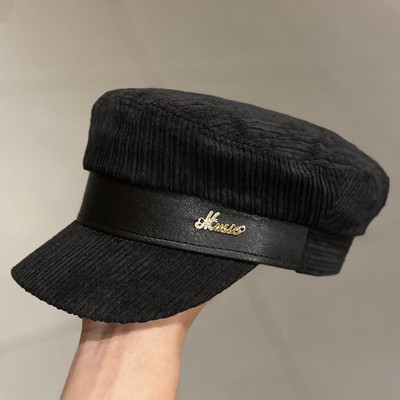 Női kordbársony sapka napellenzővel