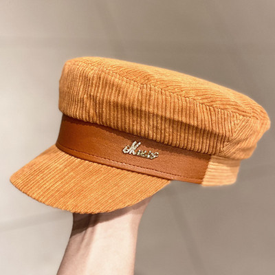 Női kordbársony sapka napellenzővel