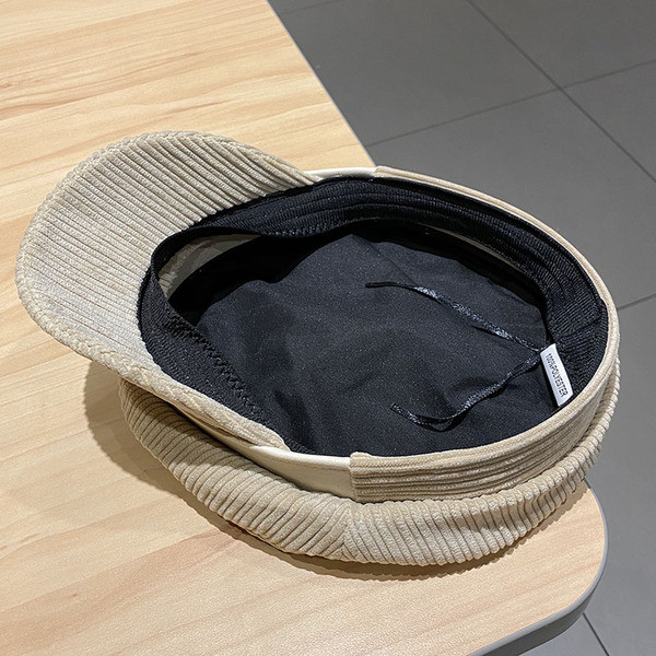 Női kordbársony sapka napellenzővel