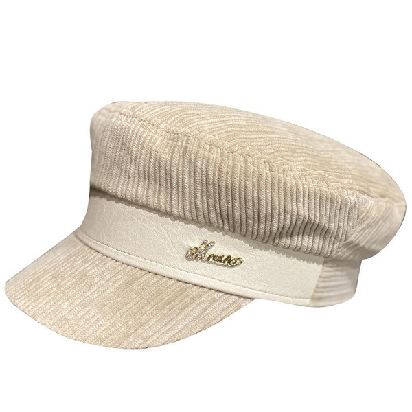 Női kordbársony sapka napellenzővel