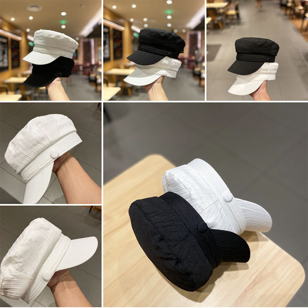 Modern női sapka textil napellenzővel