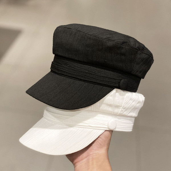 Modern női sapka textil napellenzővel