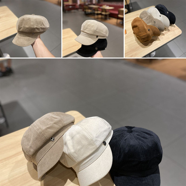 Nappali női sapka ellenőrző fém elemmel