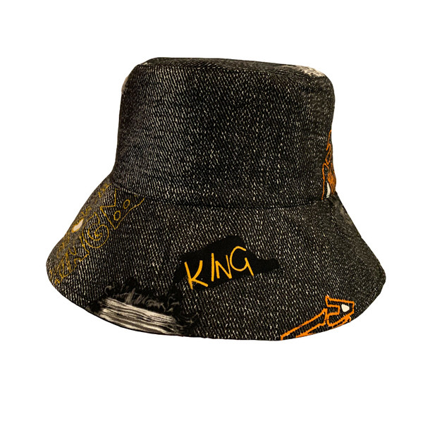 Alkalmi női farmer sapka rátéttel