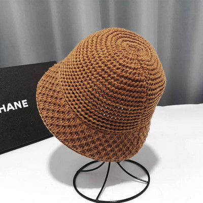 Új modell kötött női sapka télire