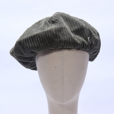 Φθινόπωρο-χειμερινό μπερέ καπέλο από κοτλέ