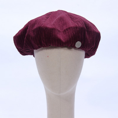 Φθινόπωρο-χειμερινό μπερέ καπέλο από κοτλέ