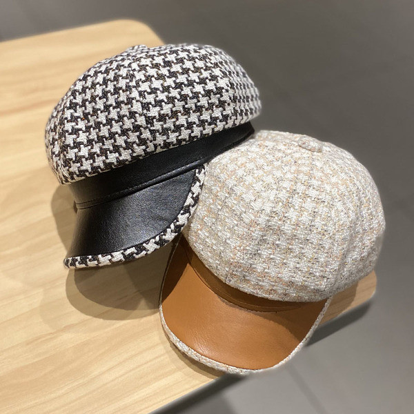 Női téli sapka napellenzővel