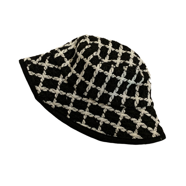 Kockás női sapka-retro stílus