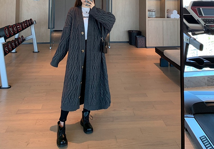 Aktuális női hosszú kardigán sima modell