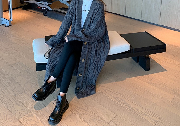 Aktuális női hosszú kardigán sima modell