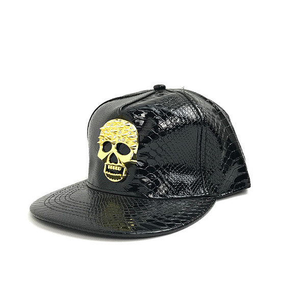 Új modell eko bőrből készült női sapka koponyával