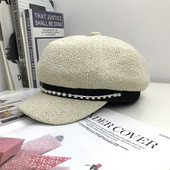 Modern női sapka típusú gyöngyös sapka