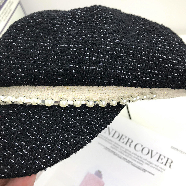 Modern női sapka típusú gyöngyös sapka