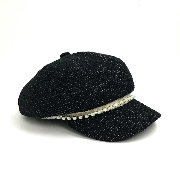 Modern női sapka típusú gyöngyös sapka