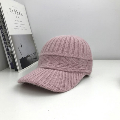 Νέο μοντέλο γυναικείο πλεκτό καπέλο με γείσο