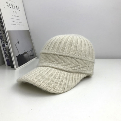 Νέο μοντέλο γυναικείο πλεκτό καπέλο με γείσο