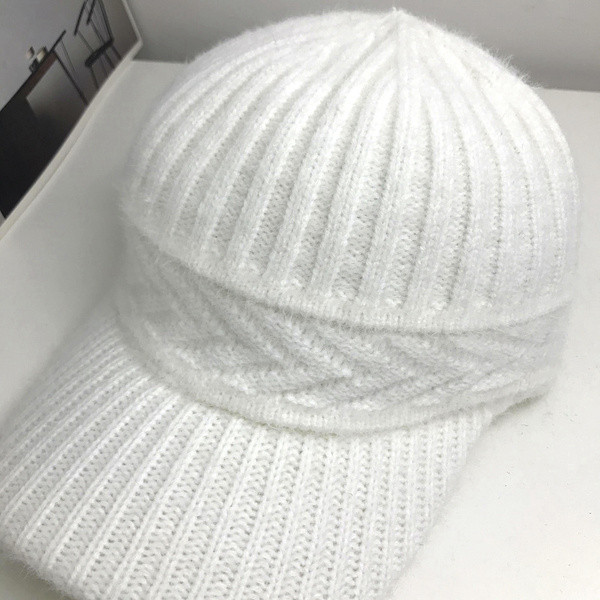 Νέο μοντέλο γυναικείο πλεκτό καπέλο με γείσο