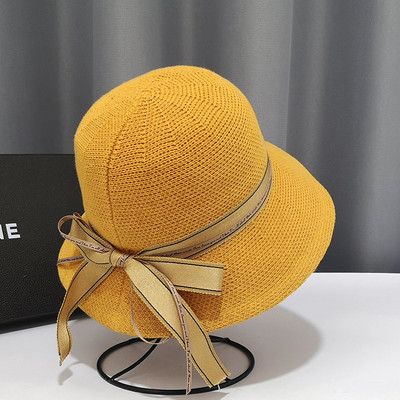 Γυναικείο casual καπέλο με κορδέλα σε διάφορα χρώματα