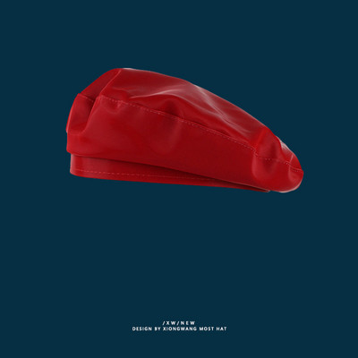 Γυναικείο μπερέ από οικολογικό δέρμα