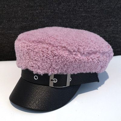 Καθημερινό γυναικείο καπέλο με δερμάτινο γείσο