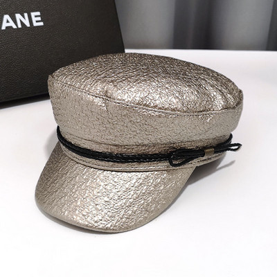 Καθημερινό γυναικείο έκο δερμάτινο καπέλο με κορδόνια