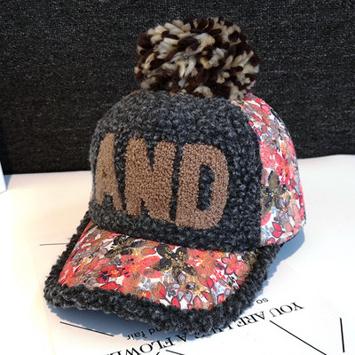 Νέο μοντέλο γυναικείο καπέλο με γείσο και μοτίβα λουλουδιών