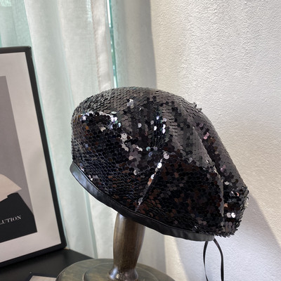 Új modell női kalap flitterekkel