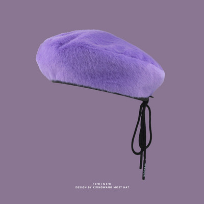 Γυναικείο μπερέ με κορδόνι