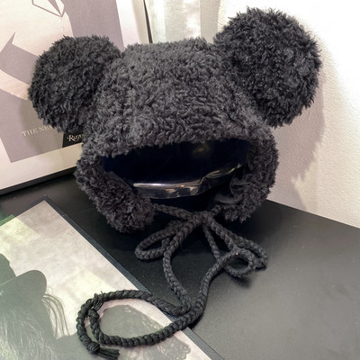 Γυναικείο καπέλο με κορδόνια και τρισδιάστατα στοιχεία