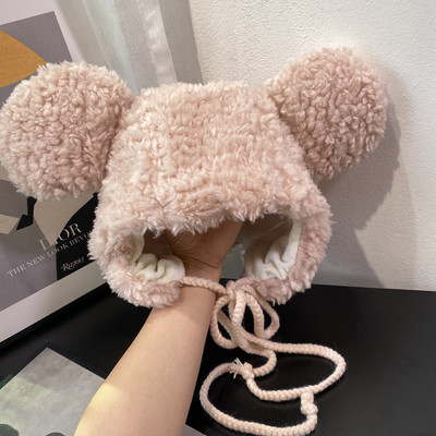 Γυναικείο καπέλο με κορδόνια και τρισδιάστατα στοιχεία