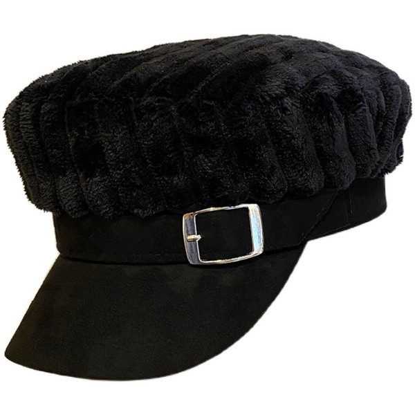 Eco velúrból készült alkalmi női sapka napellenzővel