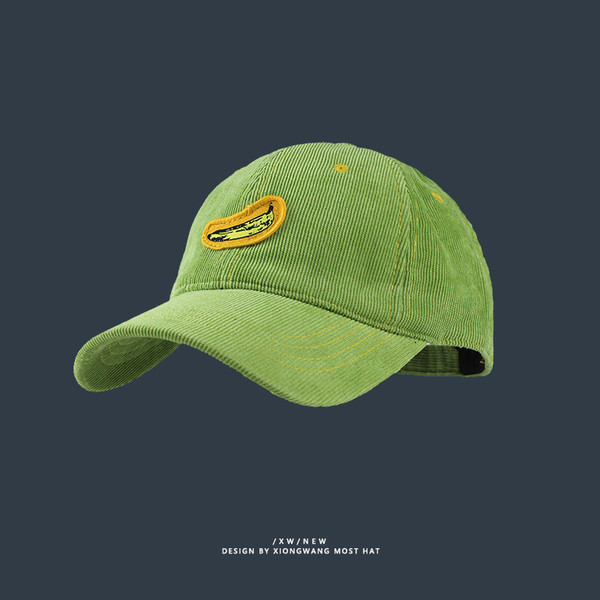 Uniszex kordbársony baseball sapka