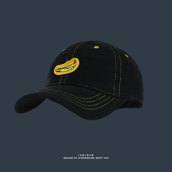 Uniszex kordbársony baseball sapka