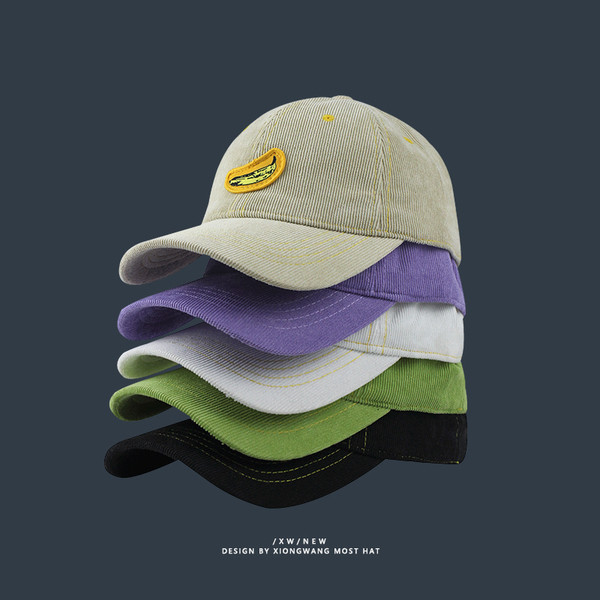 Uniszex kordbársony baseball sapka