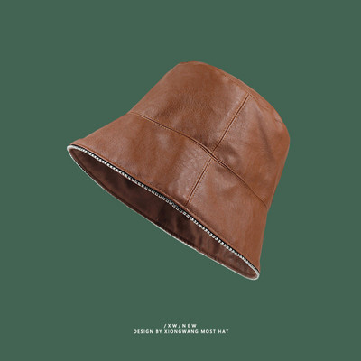 Ženska ribička kapa od eko kože