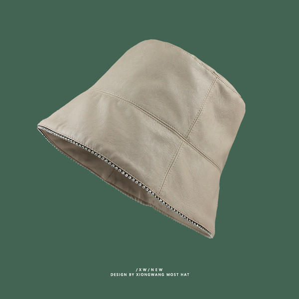 Ženska ribička kapa od eko kože