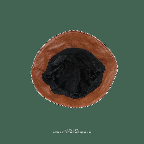 Ženska ribička kapa od eko kože